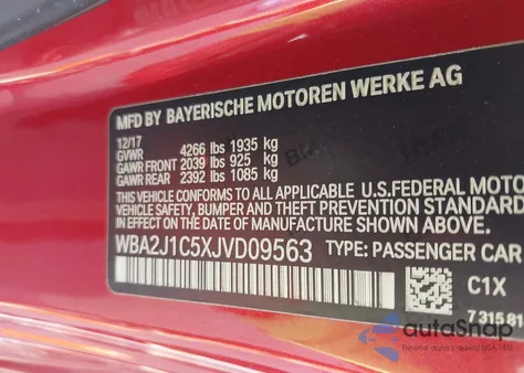 2018 BMW 230I z USA, uszkodzony, nr VIN WBA2J1C5XJVD09563